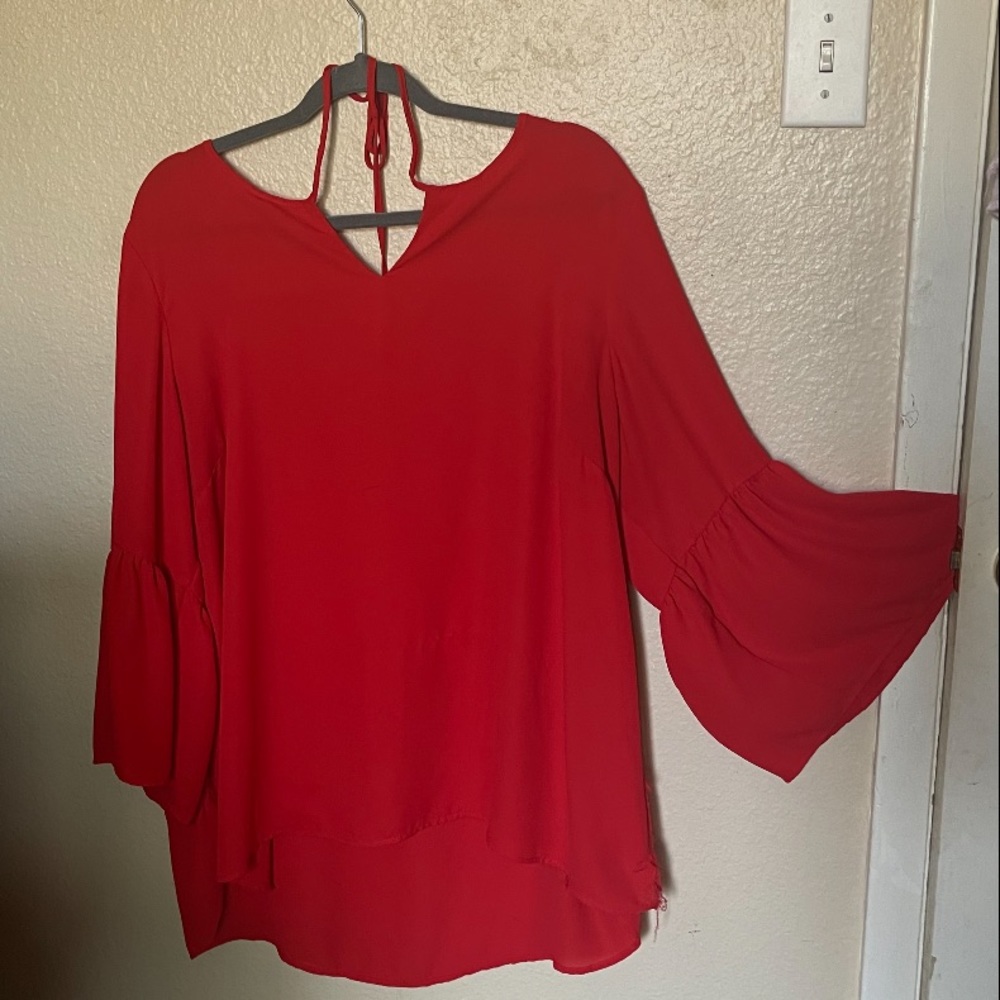Red blouse